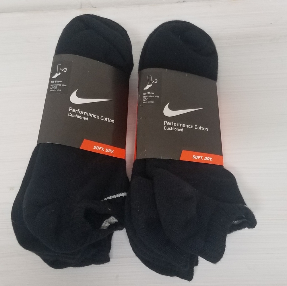 Nike Men's No Show Performance Cotton Socks